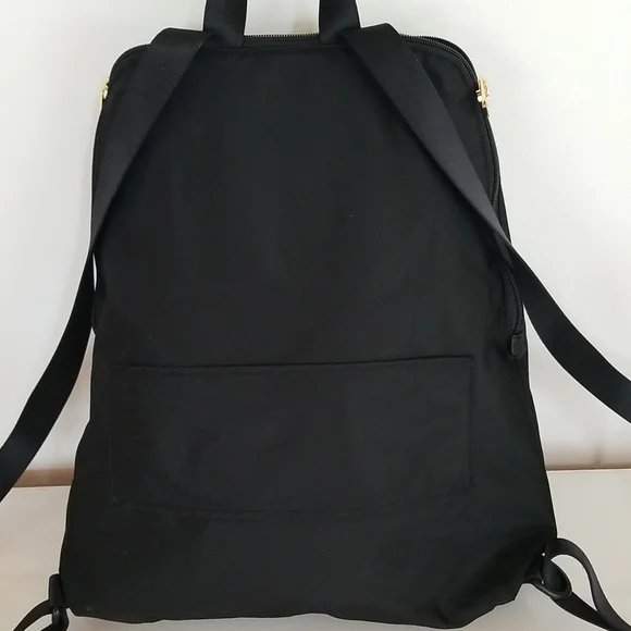 NWT Tumi Just in Case Backpack in Black and Gold